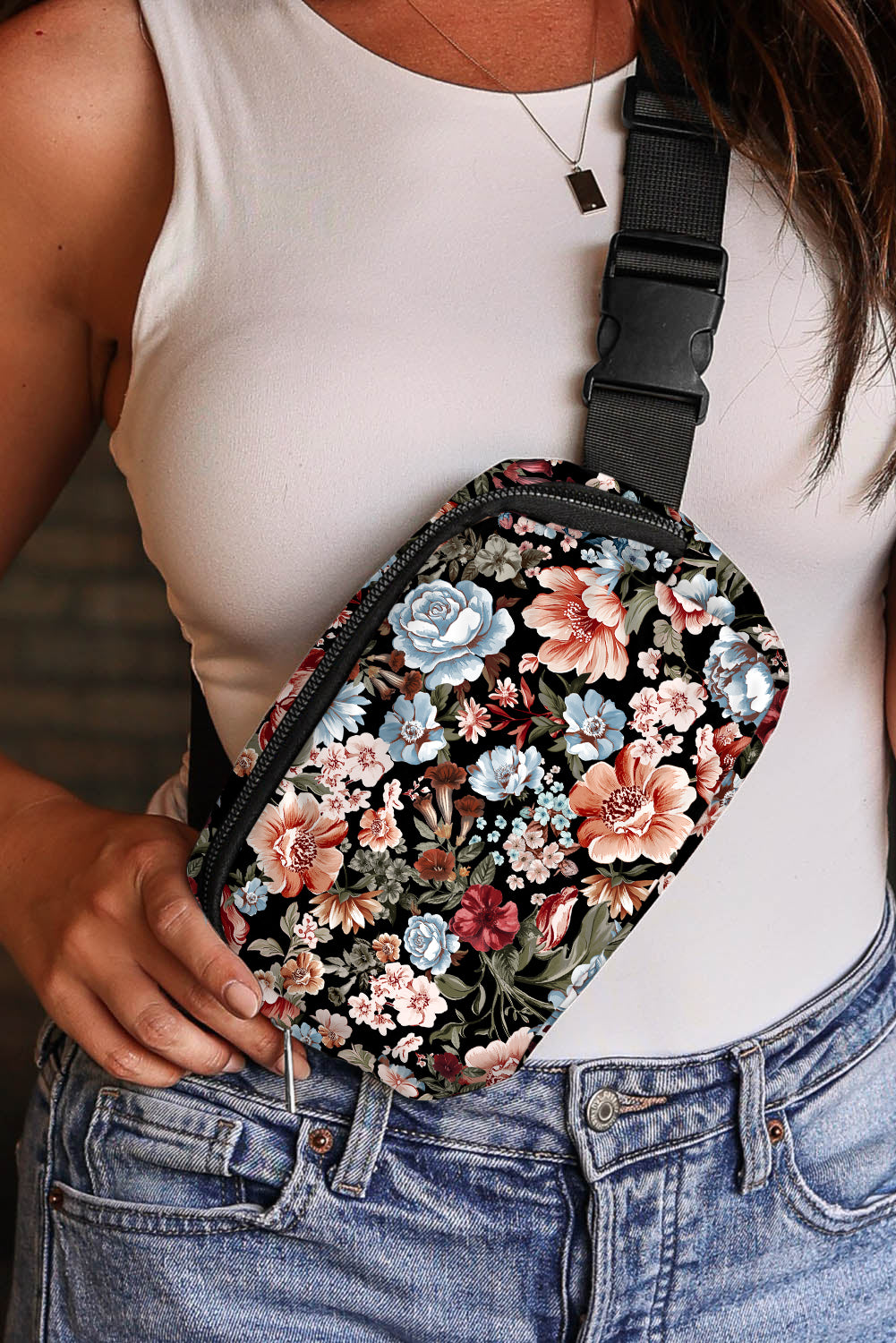 Fancy Flower Crossbody Bag