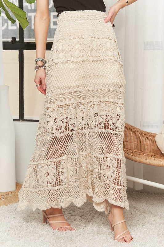 Cali Crochet Maxi Skirt