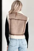 Khaki Suede Vest