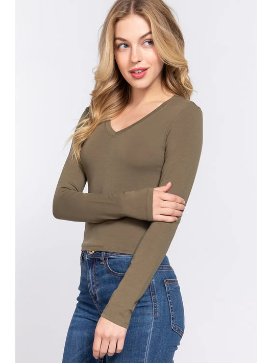 Fitted Crop Longsleeve