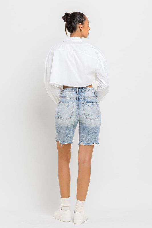 Victoria Distressed Bermuda Shorts