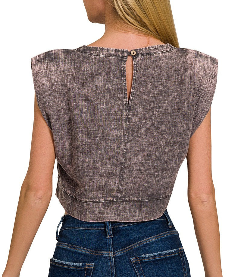 Melina Muscle Crop Top