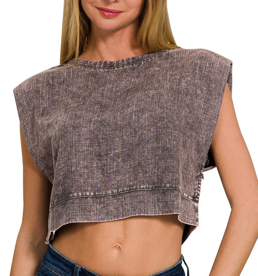 Melina Muscle Crop Top