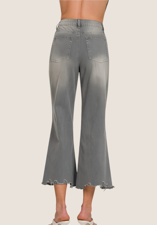 Zenana Ash Distressed Jeans