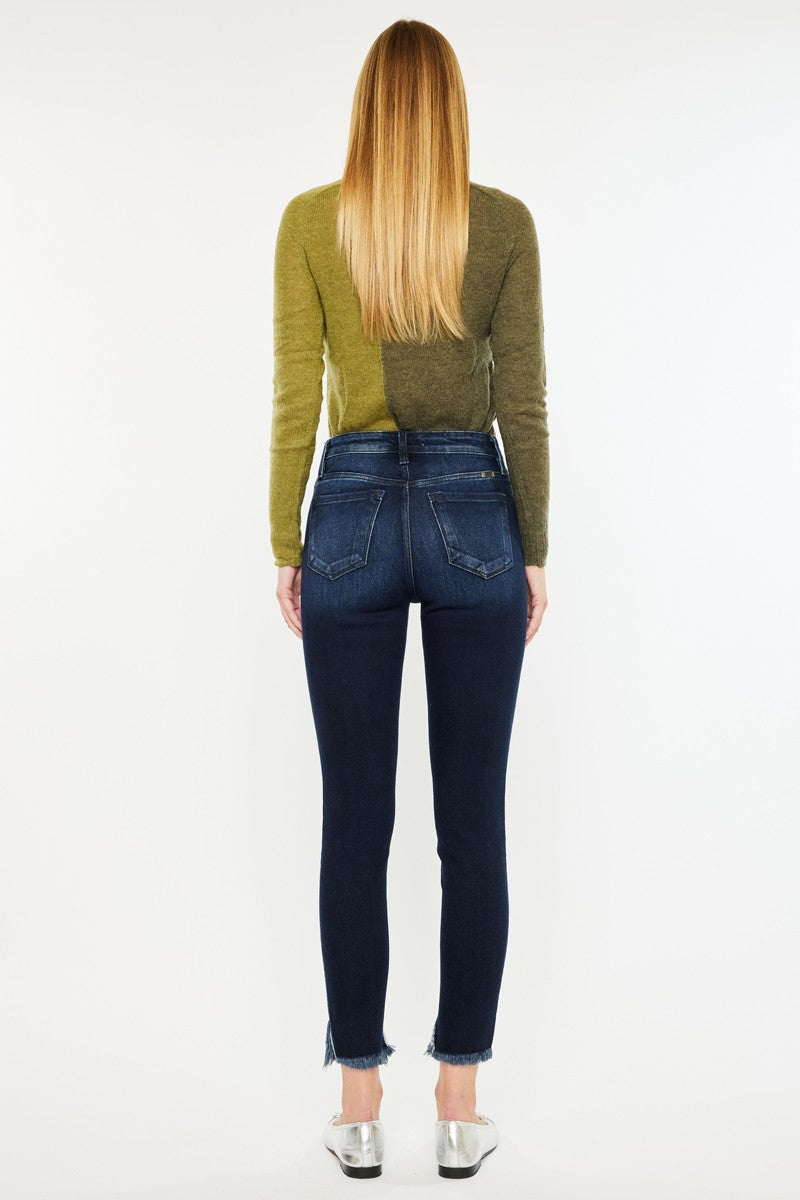 Kan Can Slit Ankle Skinny Jeans