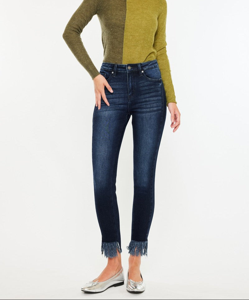 Kan Can Slit Ankle Skinny Jeans