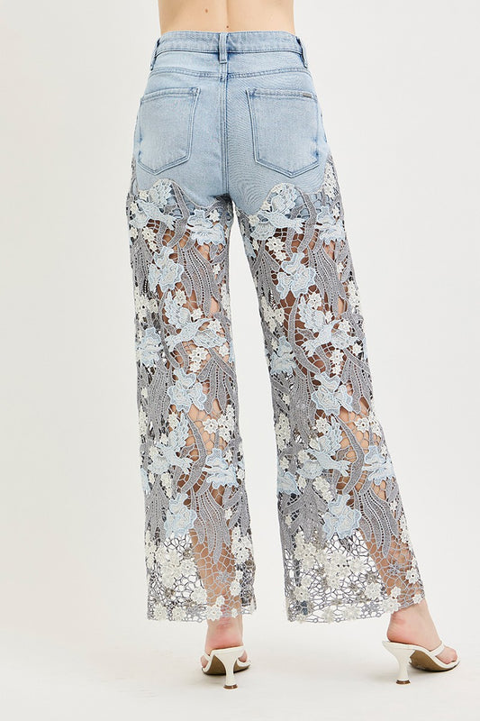 Lou Lace Up Jeans