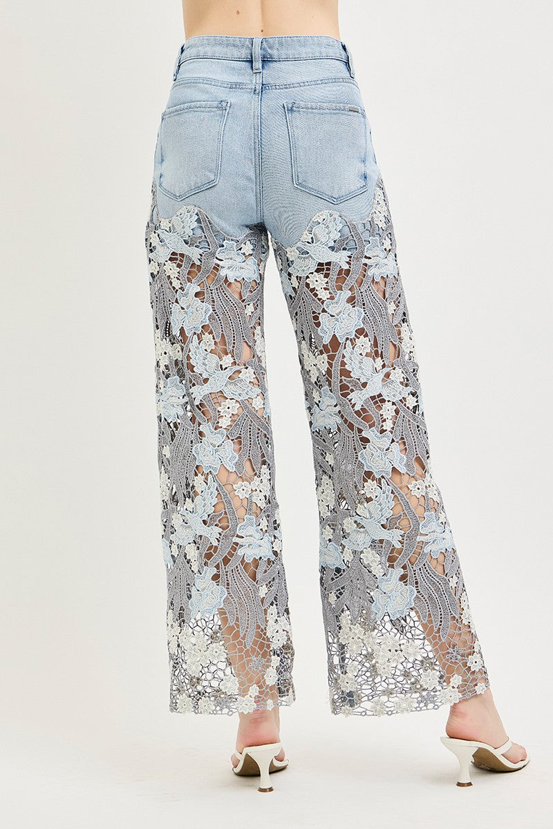 Lou Lace Up Jeans
