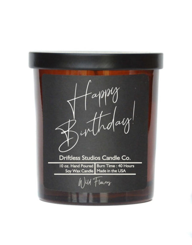 "Happy Birthday" Candle