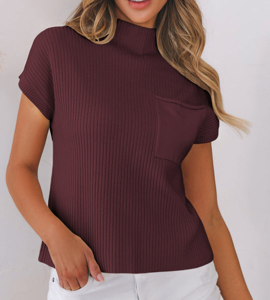 Burgundy Knit Sweater