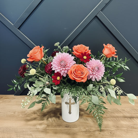 Loving Memory Sympathy Vase