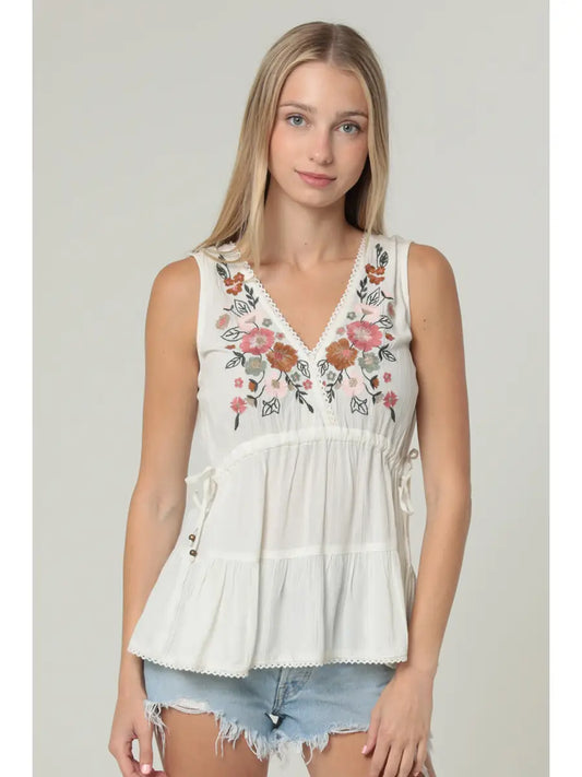 Emily Embroidered Tank