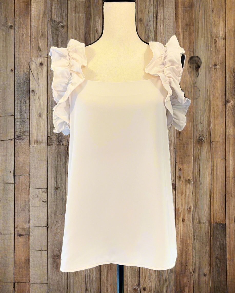 Ruffle Trim Top