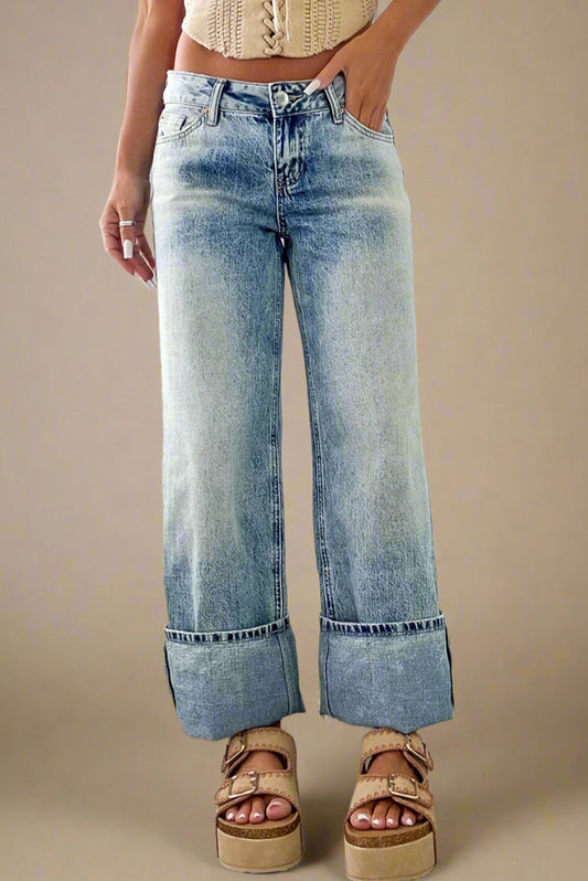 Cuffed Jeans