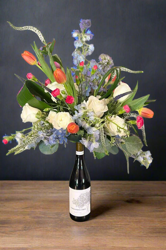 Pop The Cork Flower Topper