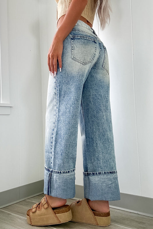 Cuffed Jeans
