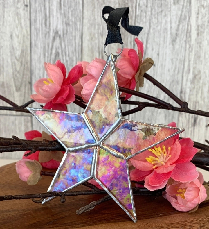 Happy Birthday Handmade Stained Glass