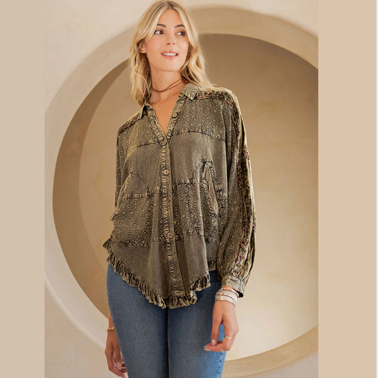 Gravel Bohemian Top