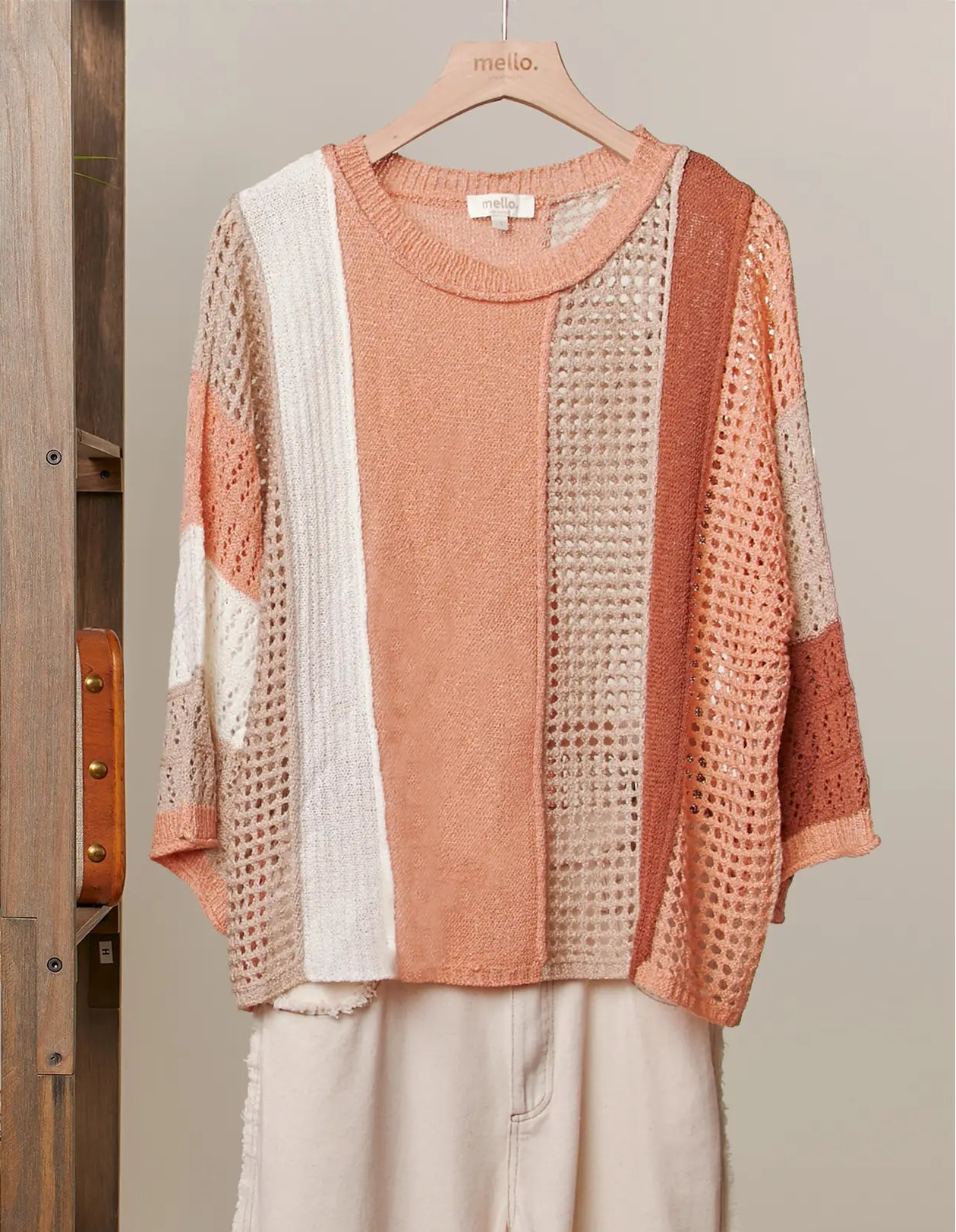 Coral Knit Top