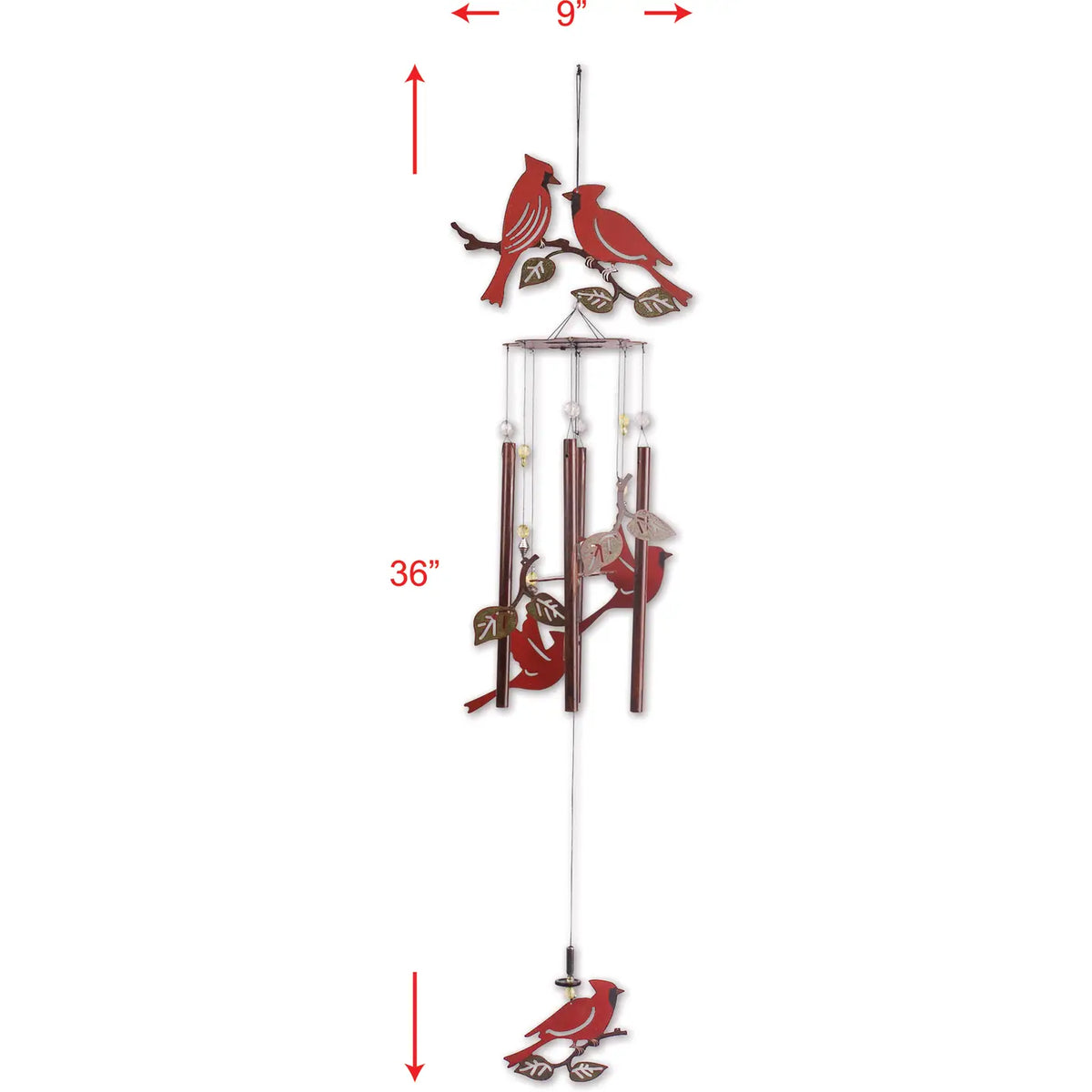 Cardinal Garden Wind Chime