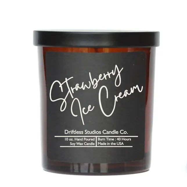 Strawberry Ice Cream Candle