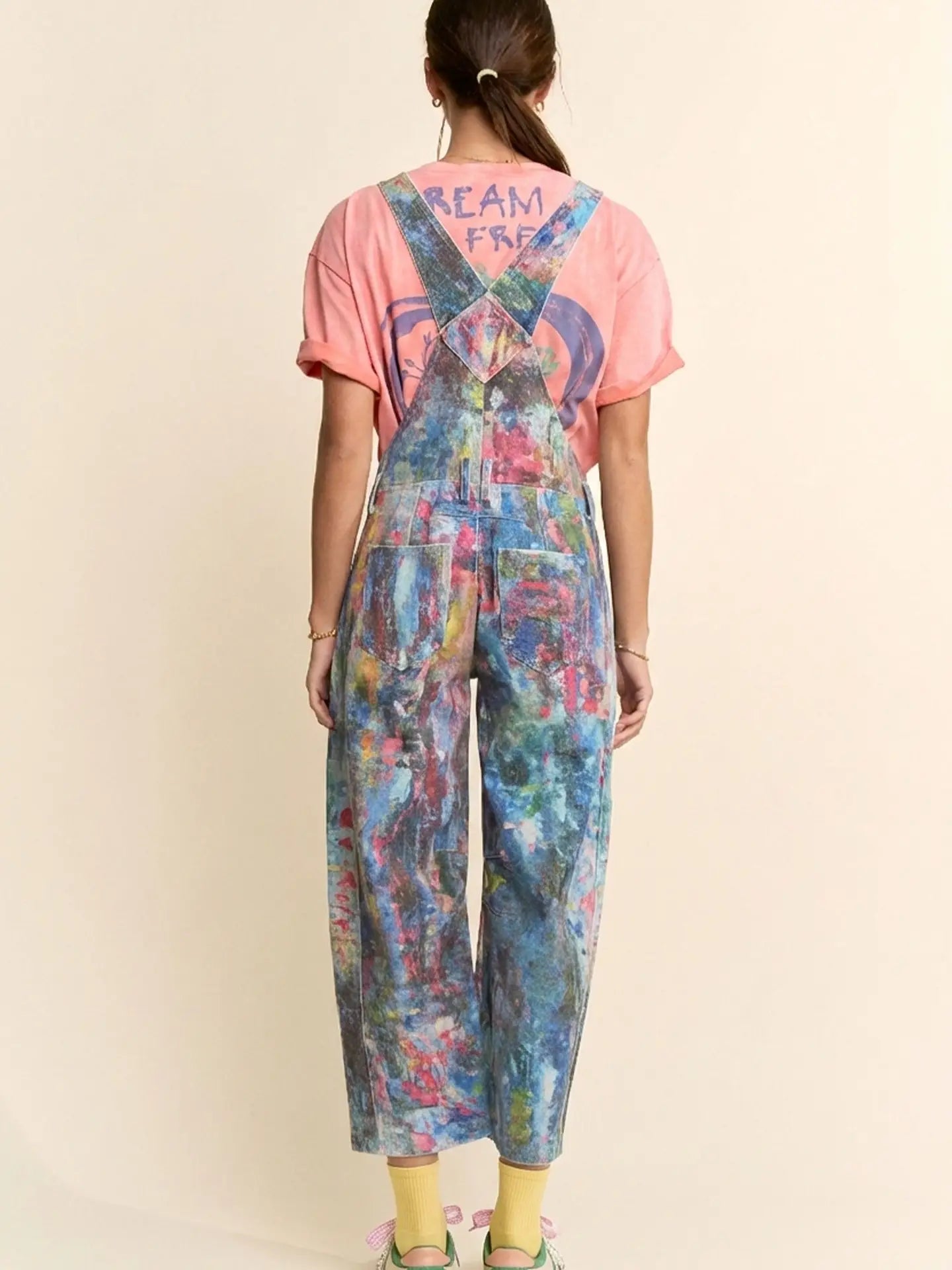 Pablo Painted Barrel Overalls