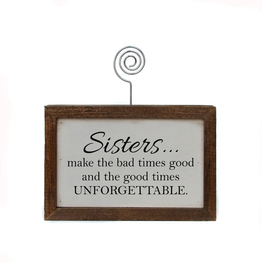 "Sisters" Home Decor Picture Frame