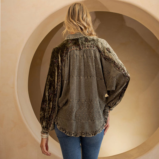 Gravel Bohemian Top