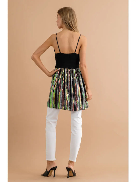 Retro Sequin Tank Top