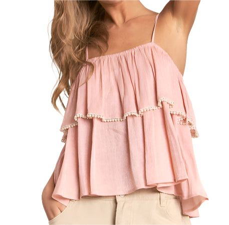 Penelope Pink Shimmer Tank