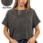 Clay Crinkle Crop Top - 2 Colors