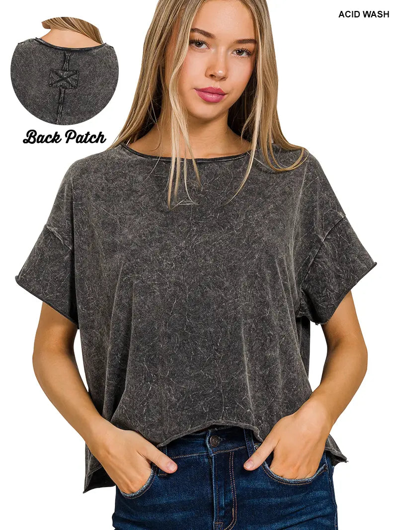 Clay Crinkle Crop Top - 2 Colors