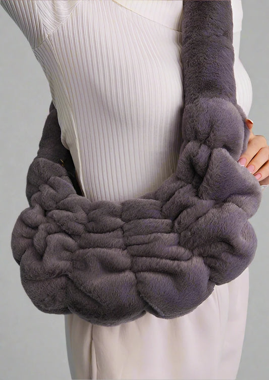 Plush Cloud Knit Cross Body Bag