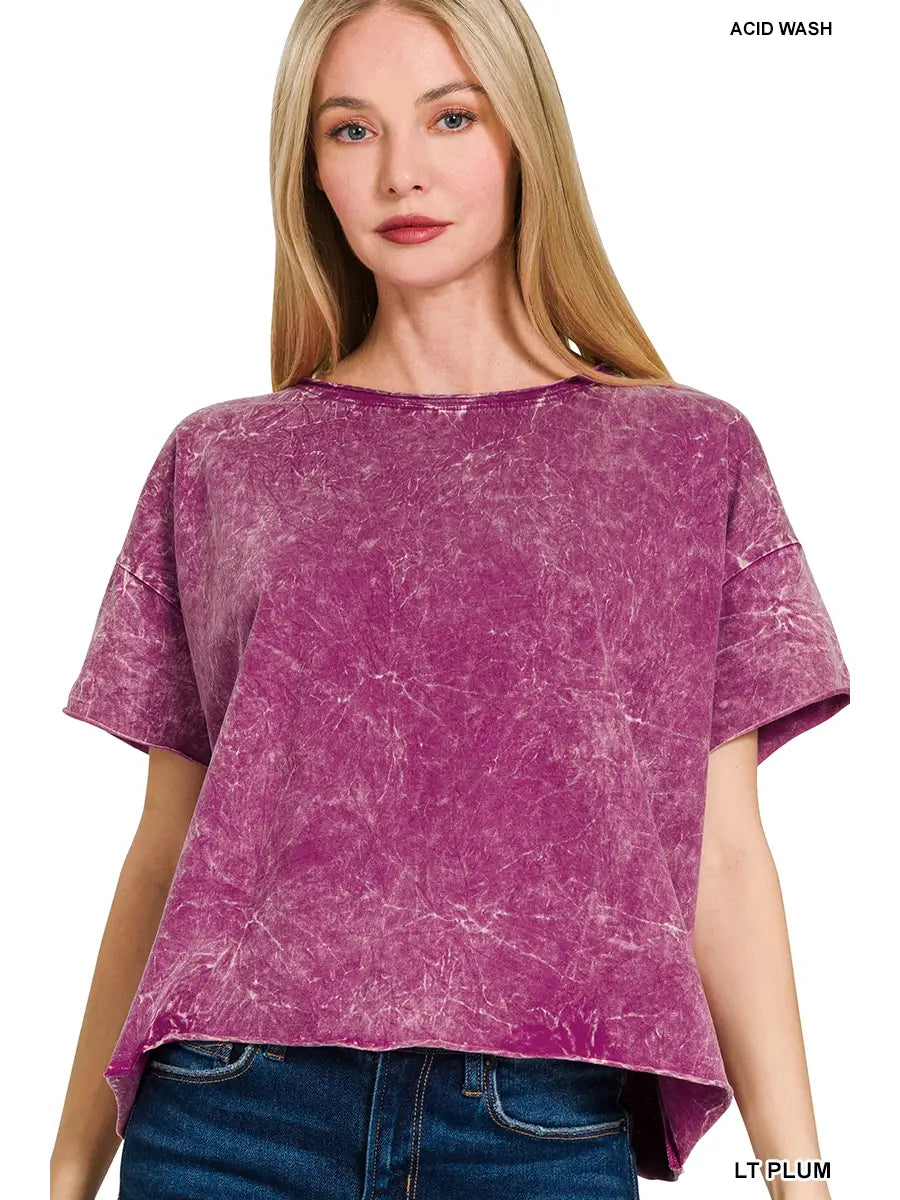Clay Crinkle Crop Top - 2 Colors