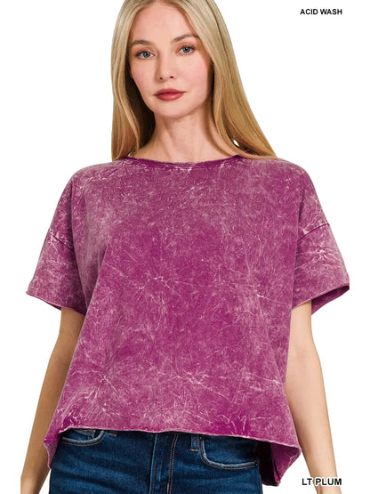 Clay Crinkle Crop Top - 2 Colors