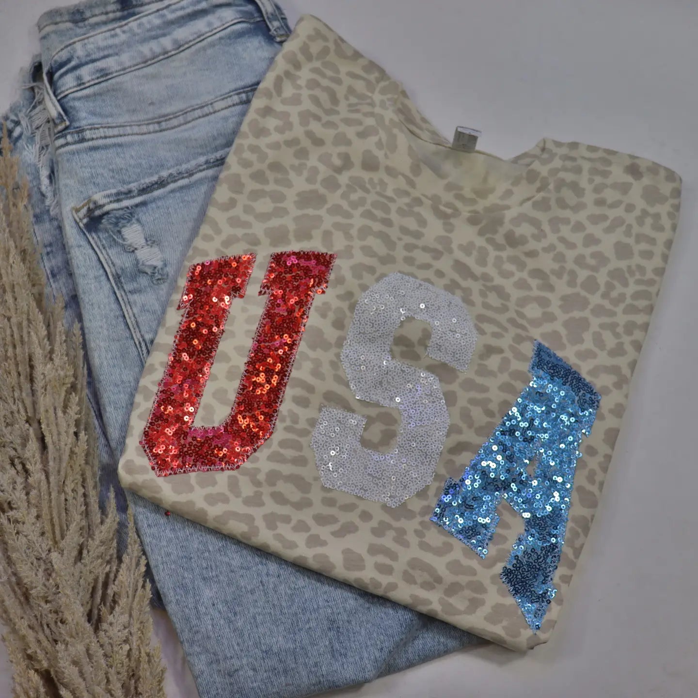 Leopard USA Tee