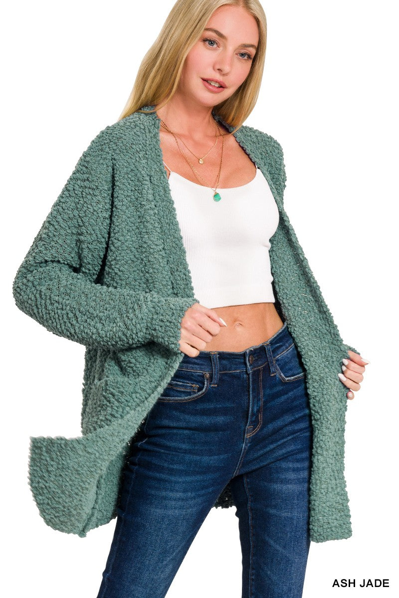 Popcorn Sweater Cardigan