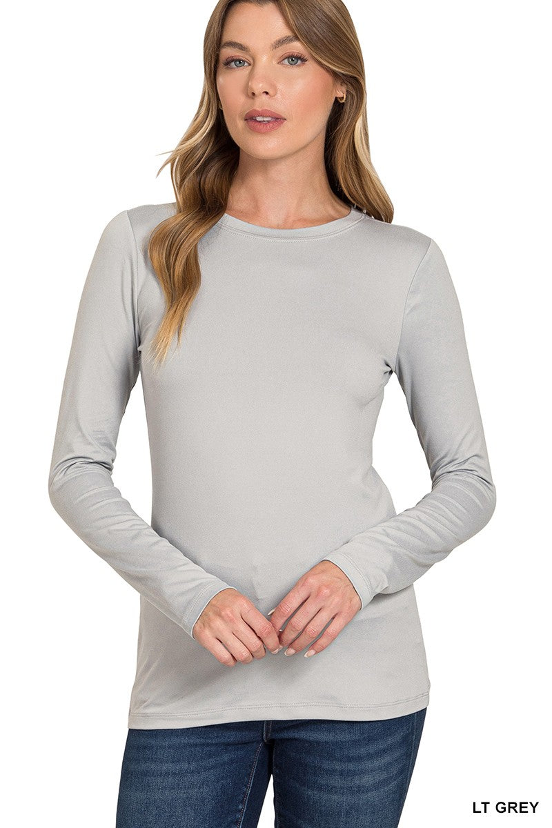 Brushed Microfiber Long Sleeve