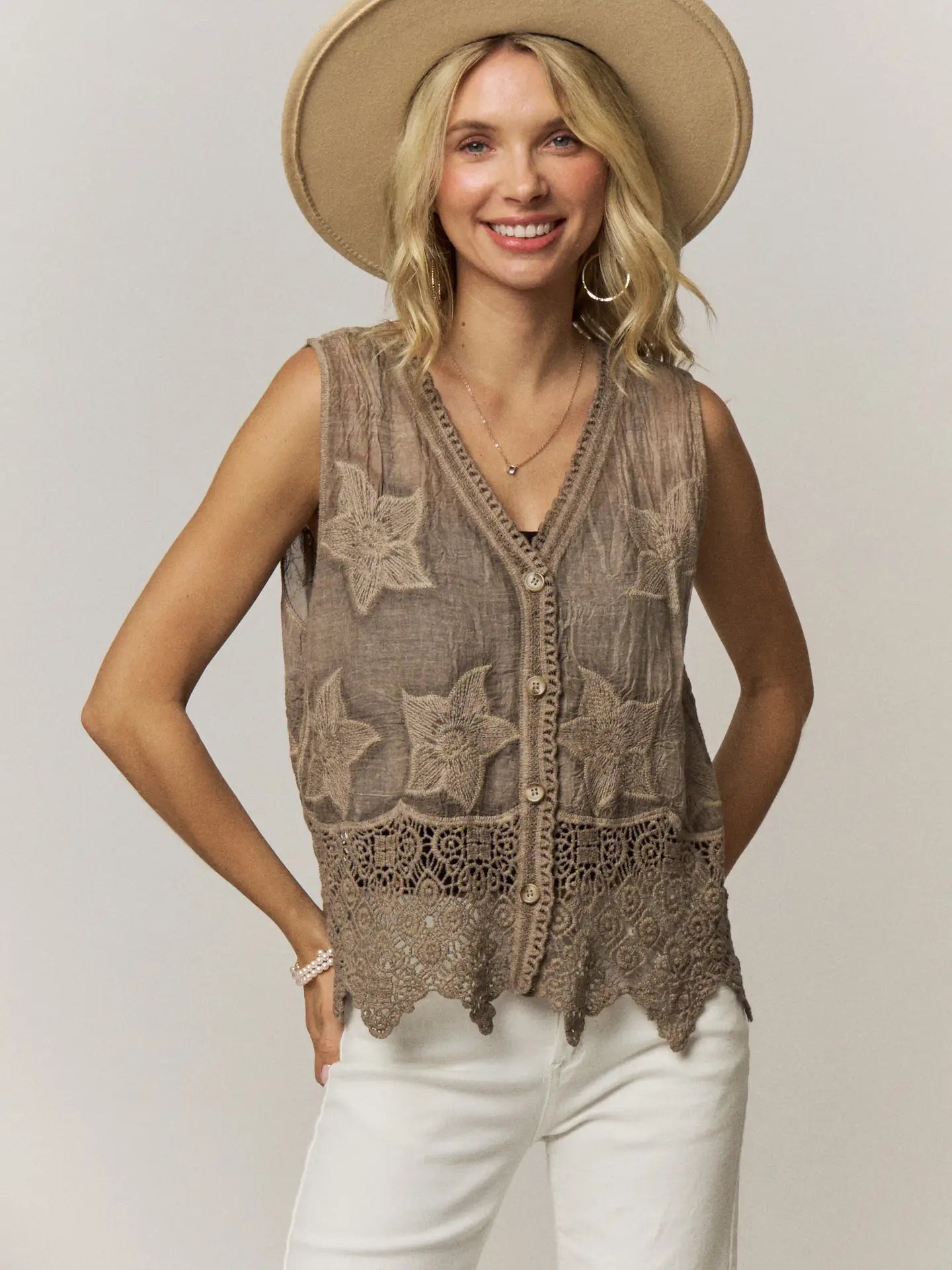 Boho Lace Vest