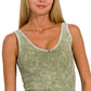 Ribbed V Neck Tank - 3 Colors
