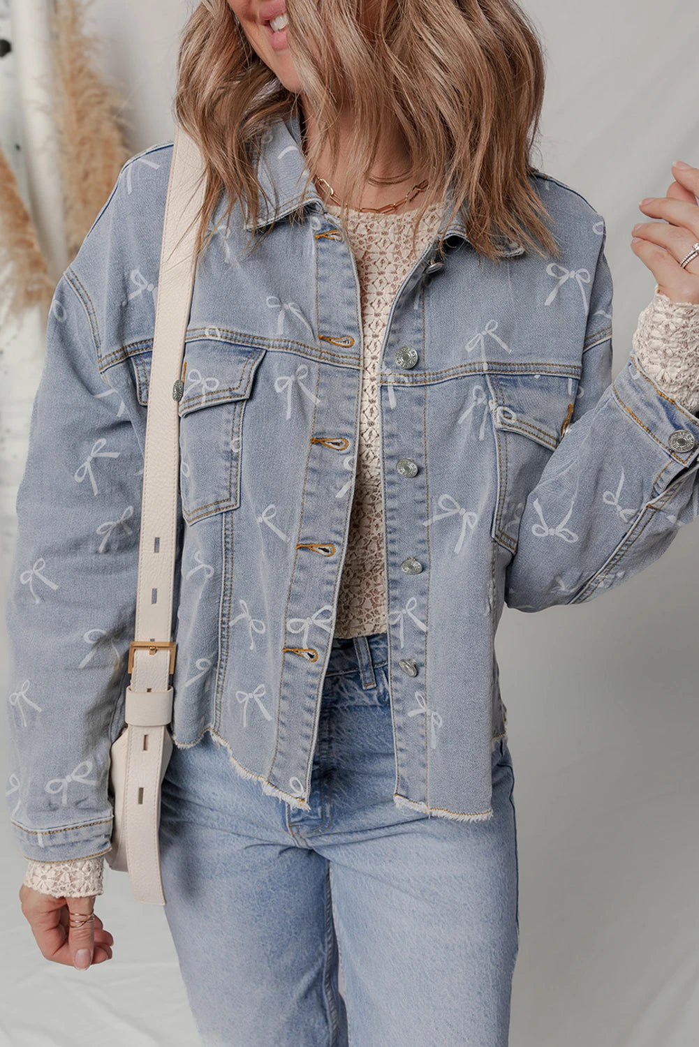 Bow Denim Jacket