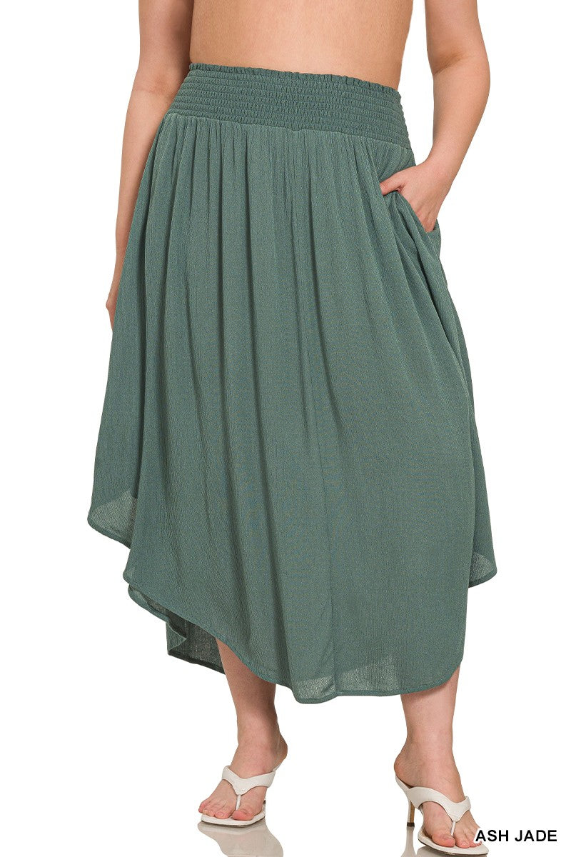 Casey Crinkle Skirt - Plus
