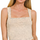Crinkle Cropped Cami Tank