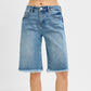 Fringe Slouch Bermuda Shorts