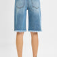 Fringe Slouch Bermuda Shorts