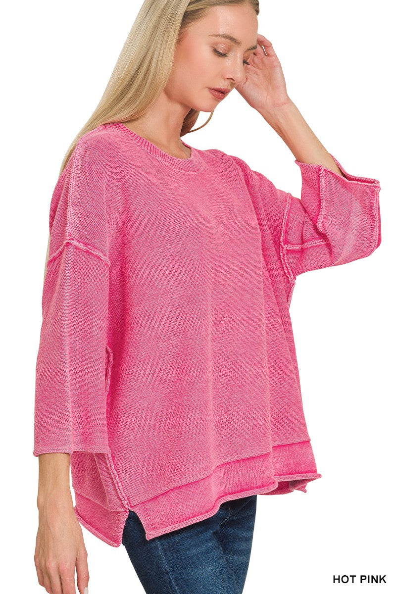 Bubble Gum Boxy Sweater