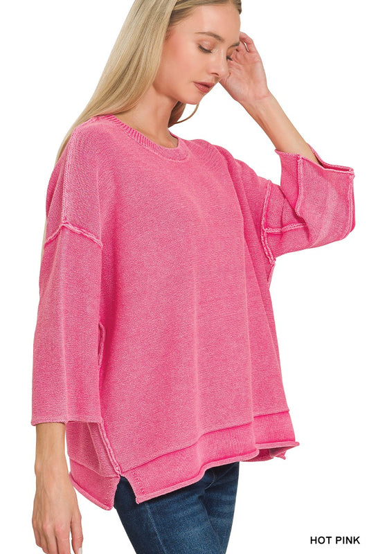 Bubble Gum Boxy Sweater