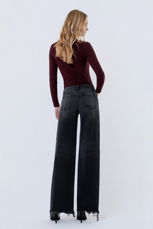 Vervet Mid Rise Black Jeans