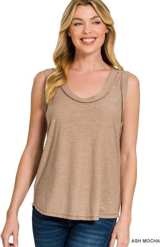 Raw Edge Tank Top