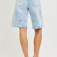 Floral Print Slouch Bermuda Shorts
